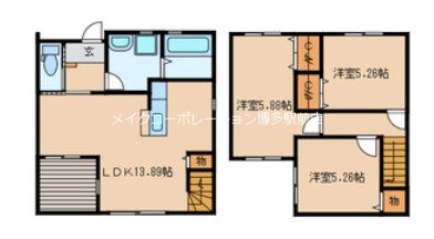 Cozy・CubeⅠ 間取り