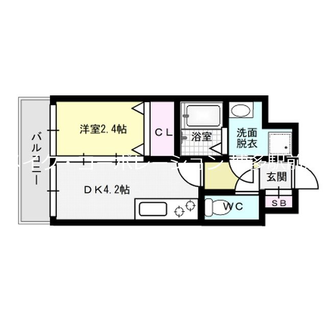 MODERN　PALAZZO博多tres 間取り