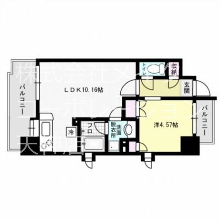アスピーテ渡辺通 間取り