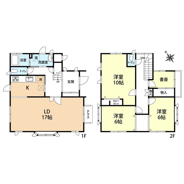 笹丘台貸家 間取り