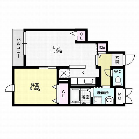 エレヴァート城南 間取り