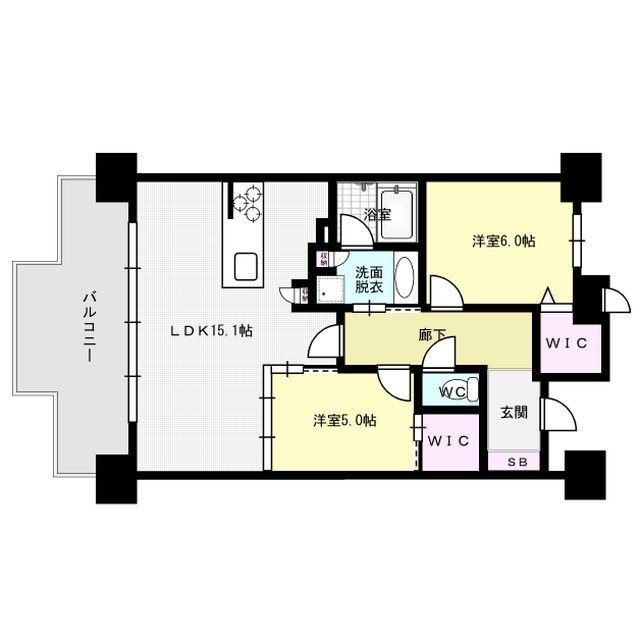 レジア赤坂テラス 間取り
