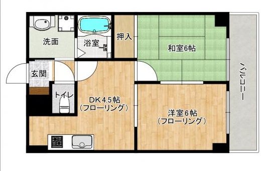 ドゥエム百道 間取り