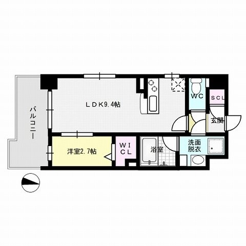 BlancCiel西新～ネット無料～ 間取り