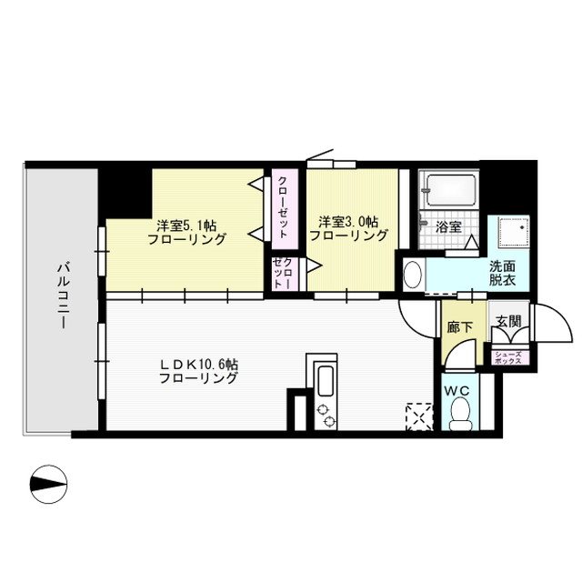 ジェイグランコート大濠公園 間取り