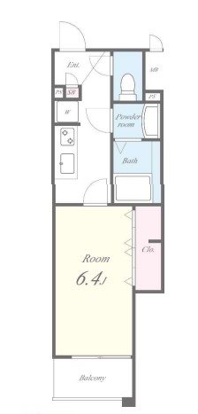 APエルテージ西新【2号タイプ】 間取り