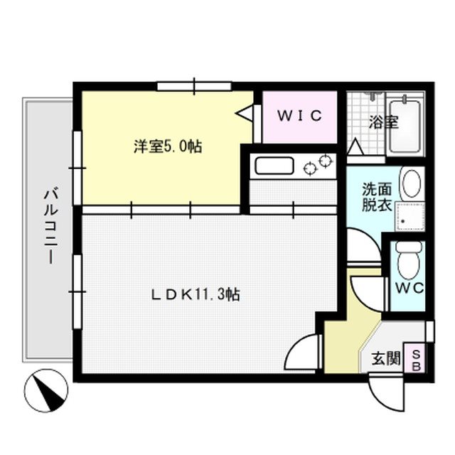 ステラ白木原 302号室 間取り