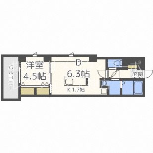 Casa大濠西  間取り
