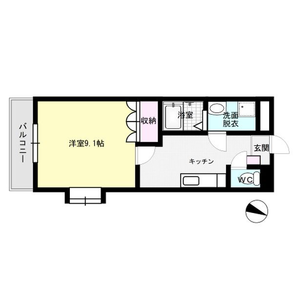 MUSE 201号室 間取り