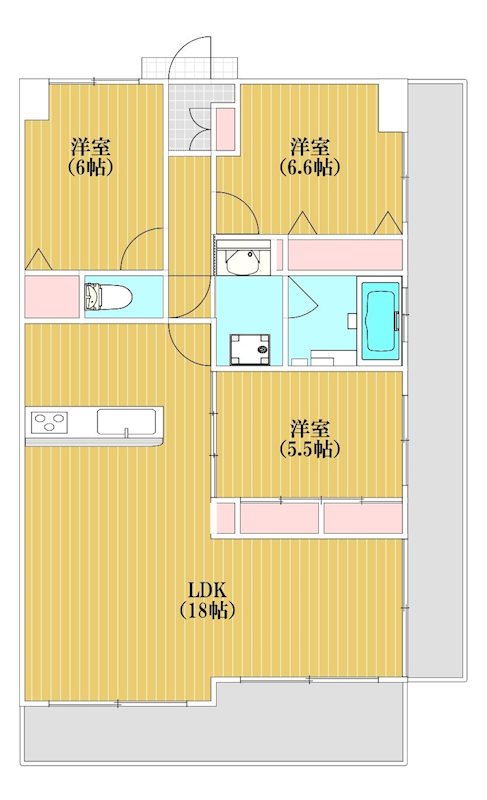 アンピールリーヴァス天神 間取り
