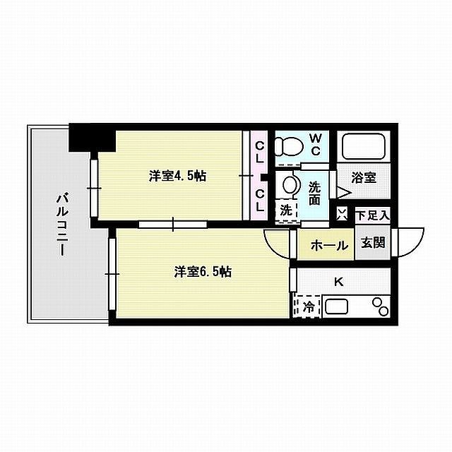 エルスタンザ天神東 間取り