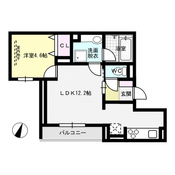 six reves 202号室 間取り