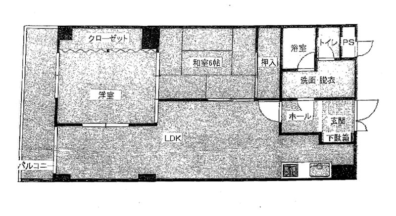 トーカンマンション警固・内野警固ビル 間取り