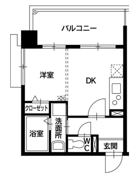 ベールメトロ姪浜 間取り
