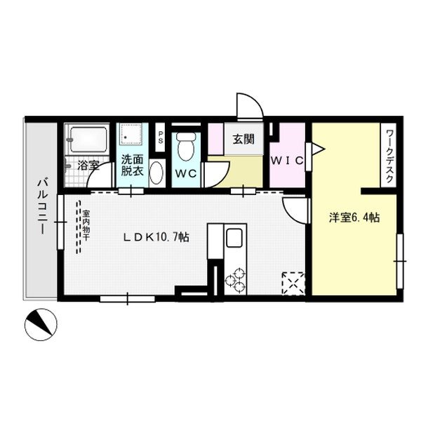 D-Residence光丘町B棟 301号室 間取り