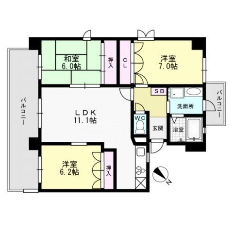 シルエラ南庄 間取り