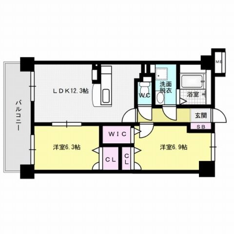 エストアリオ室見～ネット無料～  間取り