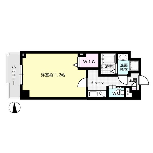 間取り エルグランド二日市 間取り図