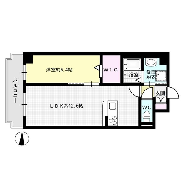 エルグランド二日市 205号室 間取り