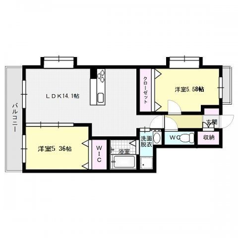 プレジュール弐番館 間取り