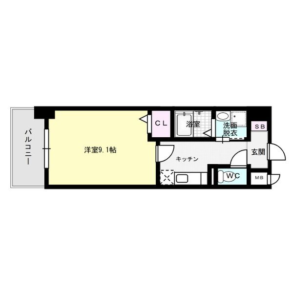 プレシャス ベース 802号室 間取り