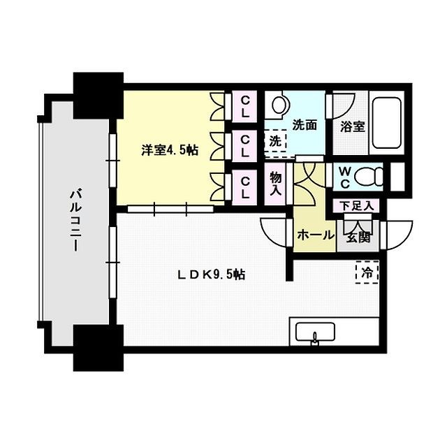 RJRプレシア博多駅前 間取り