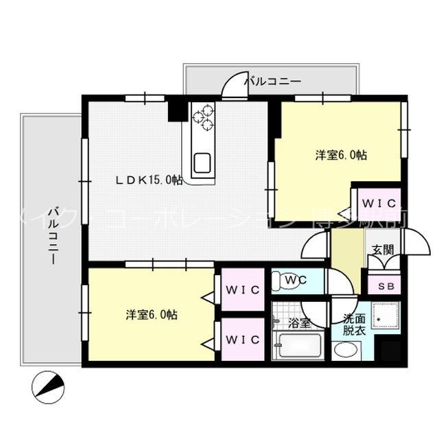 ロイヤルガーデン博多アネックス 間取り