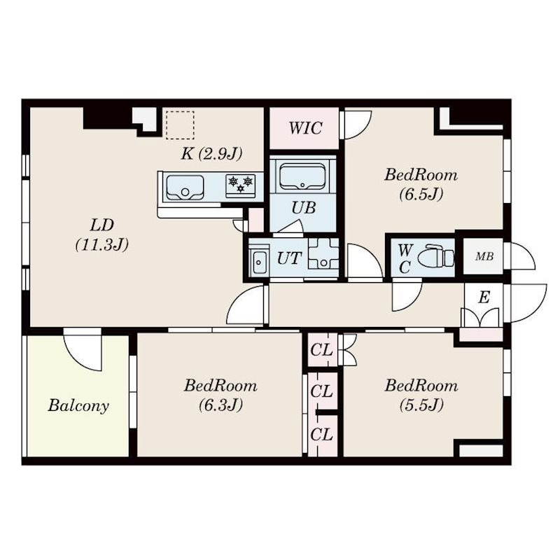 S-RESIDENCE伊都Attirant 間取り