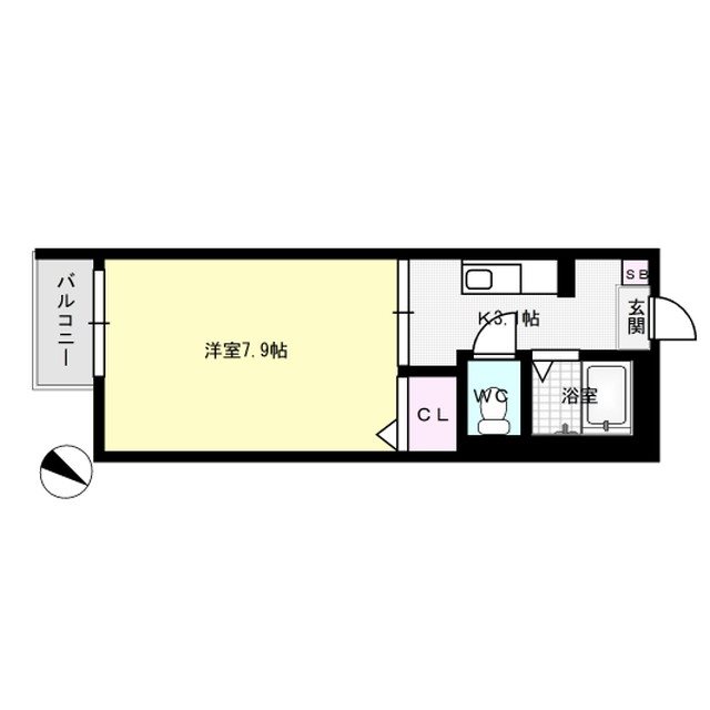 メルベーユ99 202号室 間取り