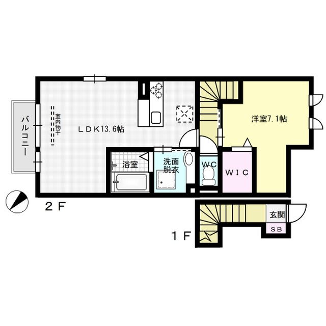 リピエーノ タカミヤ B棟 間取り