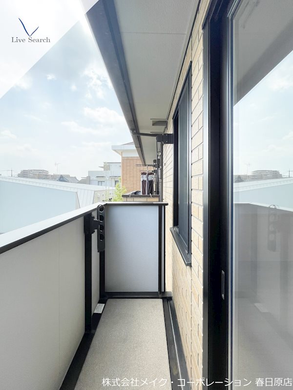 写真は同型タイプ リピエーノ タカミヤ B棟 ベランダ