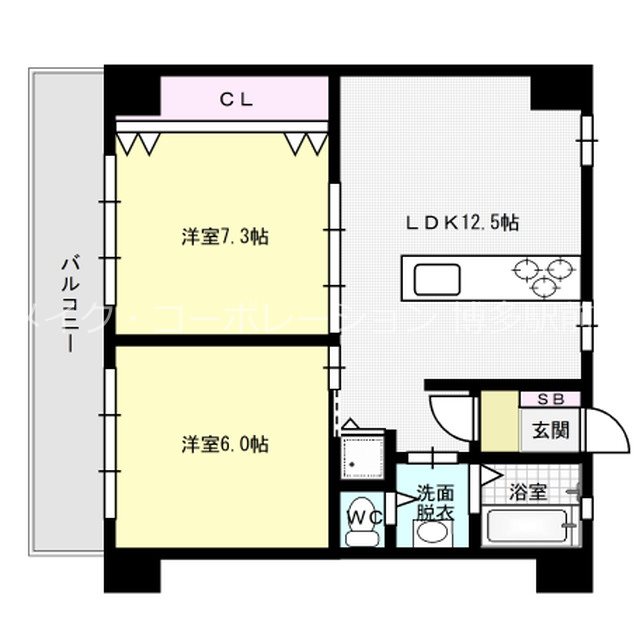 駅南第2ケイコービル  間取り