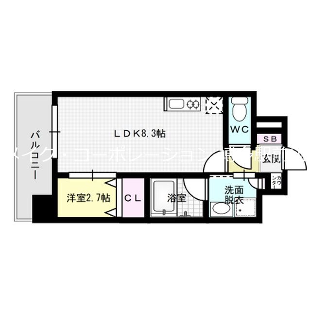 ヴィラージュ博多駅南 間取り