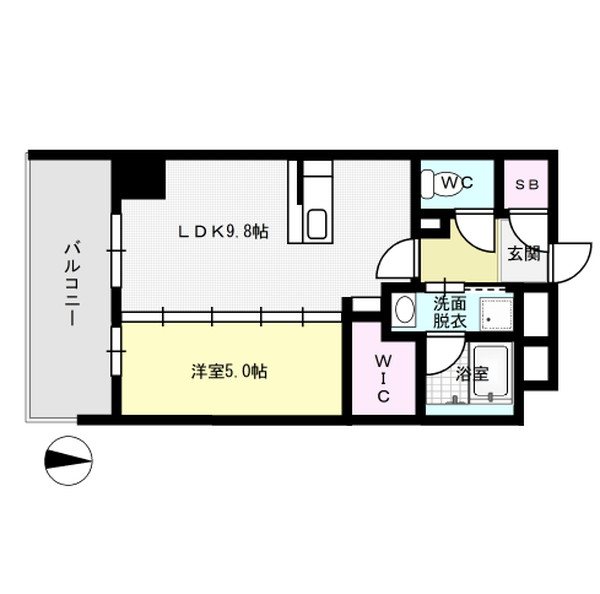 ファーメリー那珂 805号室 間取り
