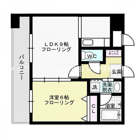 DSタワー大博通り 間取り