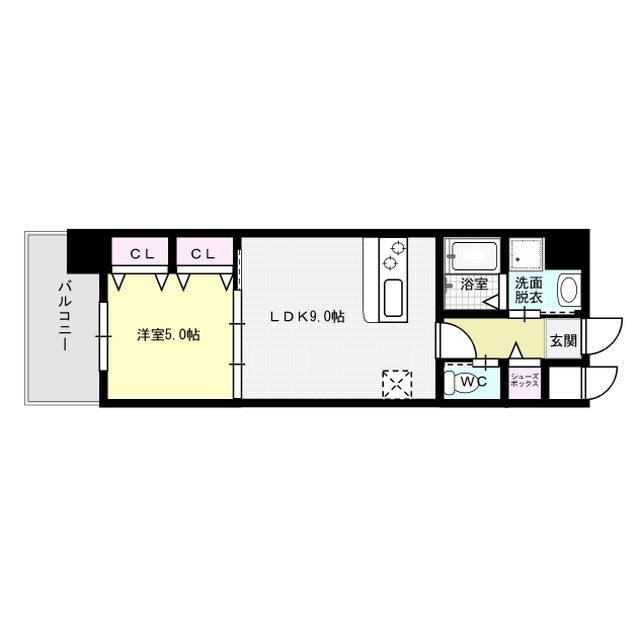 エンクレスト博多駅南Ⅱ 間取り