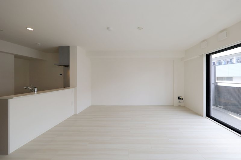 未完成物件のため同仕様の間取り。 プレジデント白水Ⅴ リビング