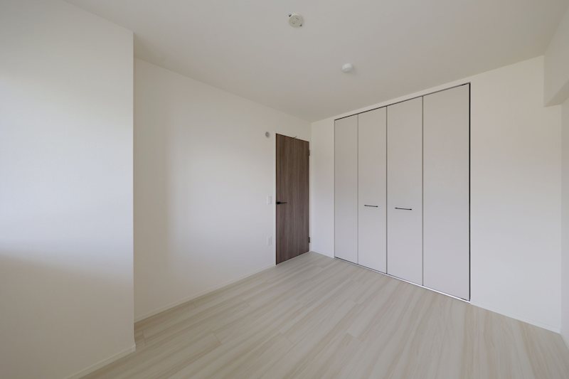 未完成物件のため同仕様の間取り。 プレジデント白水Ⅴ ベッドルーム