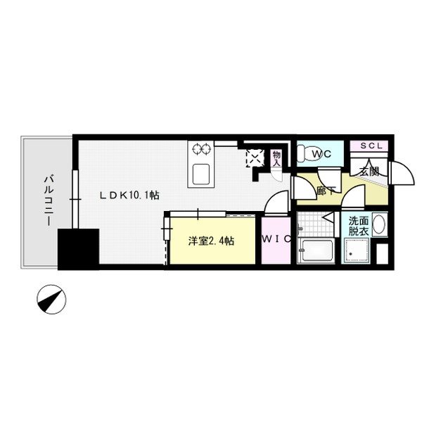 ラクラス博多Ⅱ 間取り