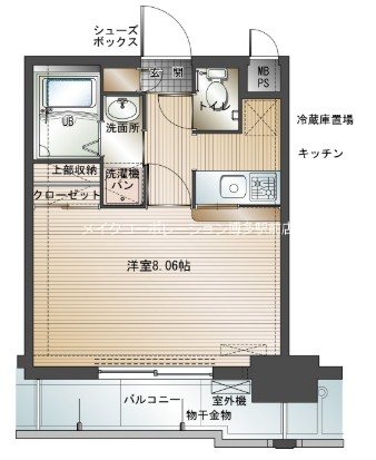 エンクレスト博多駅前Ⅱ 間取り