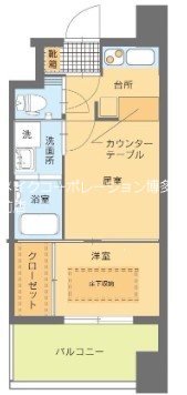 エステート・モア・天神 間取り