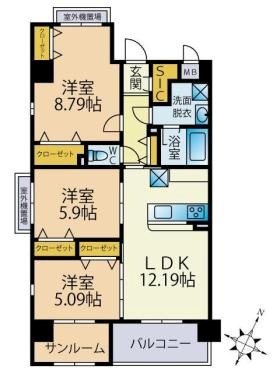 Neo:GLOIRE(ネオグローレ) 間取り