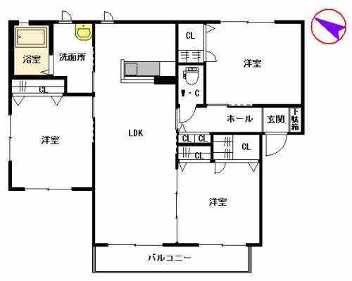 セレーノ・プレイスA棟 間取り