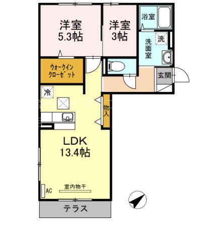 D-room地行 間取り