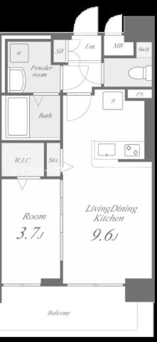 SAKURA天神 間取り