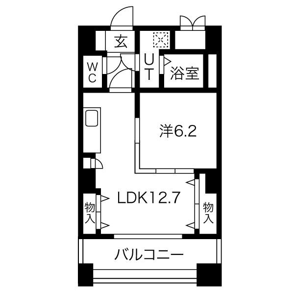 レジデンスカープ博多 間取り