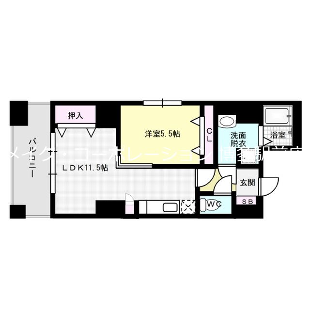 レジデンスカープ博多 間取り