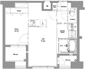 エンクレスト博多駅南CELES 間取り