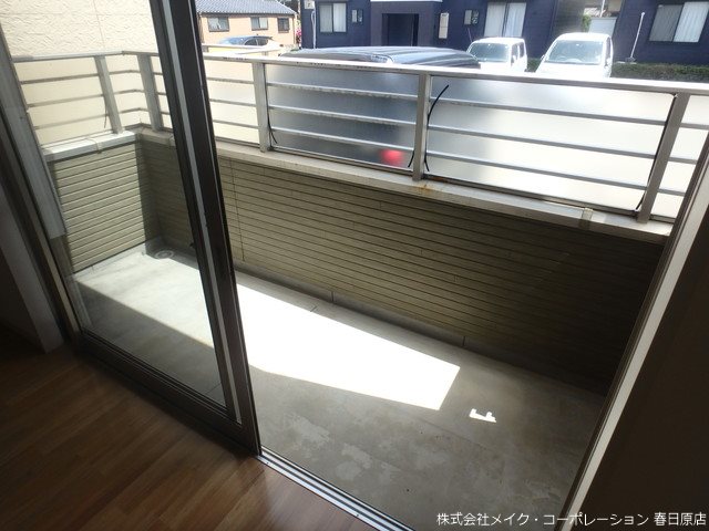 写真は同型タイプ クレベール8 B棟 ベランダ
