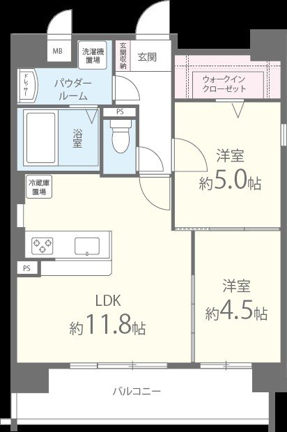 ラヴィアン宮前Ⅱ号館 間取り